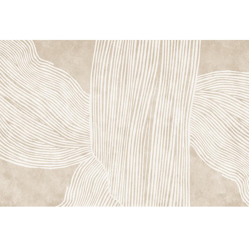 BowLift | Creative Decor Rug Apricot Abstract Printed Area Rug Polypropylene Non-Slip Backing Pet Friendly Rug