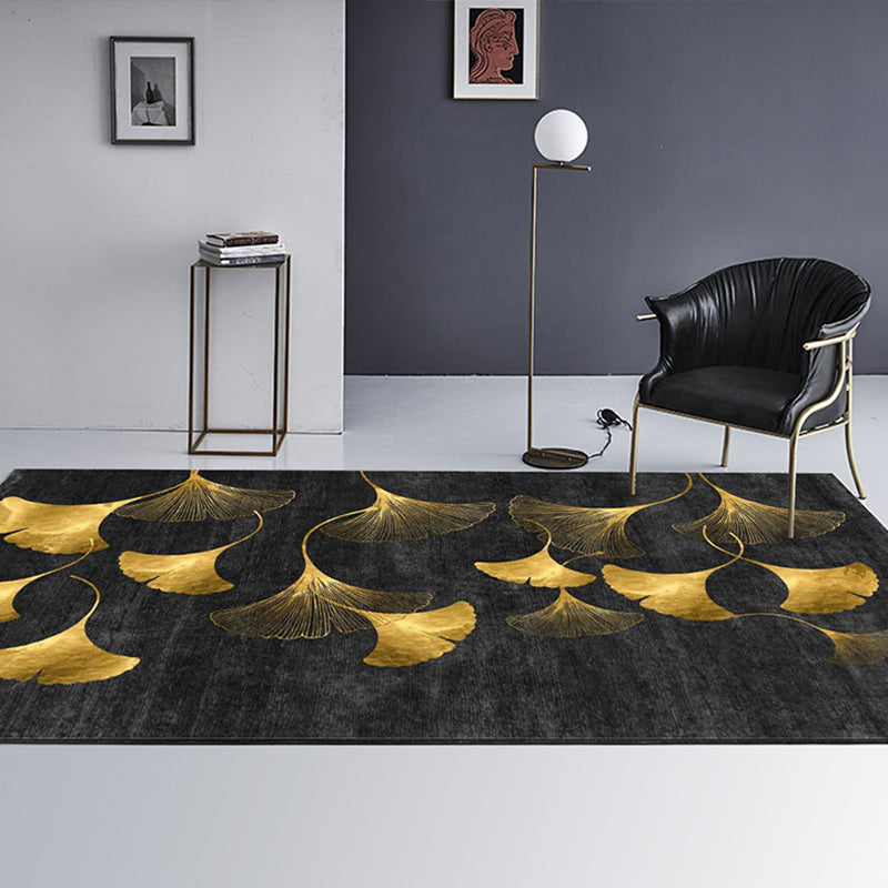 BowLift | Simple Color Block Rug Multicolored Polyester Area Rug Non-Slip Backing Machine Washable Rug for the Bedroom