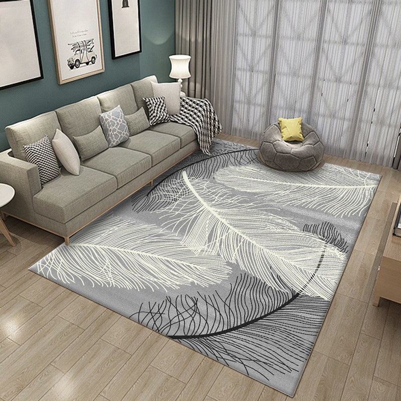 BowLift | Luxury Living Room Rug Multi Color Plant Indoor Rug Synthetic Easy Care Machine Washable Rug
