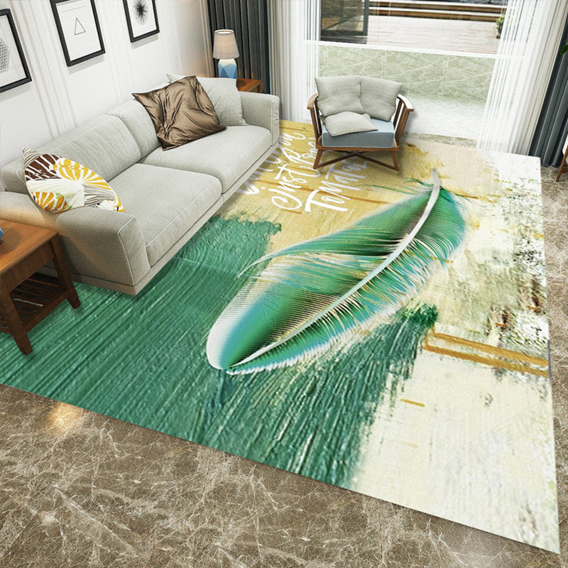 BowLift | Luxury Living Room Rug Multi Color Plant Indoor Rug Synthetic Easy Care Machine Washable Rug