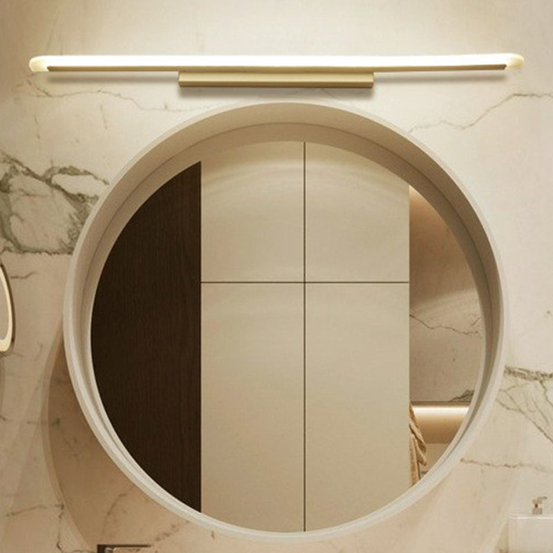 BowLift | Linear Shaped Bathroom Wall Lamp Acrylic Simplicity LED Vanity Fixture in White