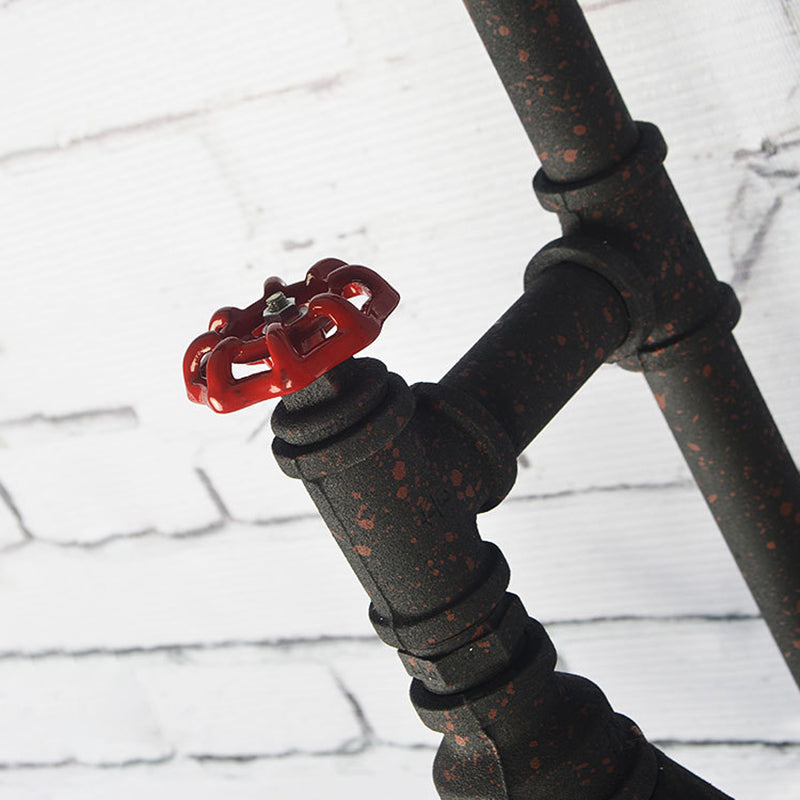 BowLift | Vintage Conical Wall Lamp Single Iron Wall-Mounted Lamp with Water Pipe in Rust