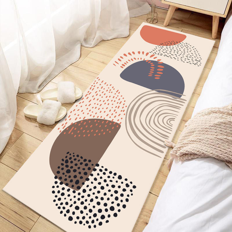 BowLift | Casual Love Rug Multicolor Animal Print Indoor Rug Synthetic Non-Slip Backing Washable Rug for Bedroom