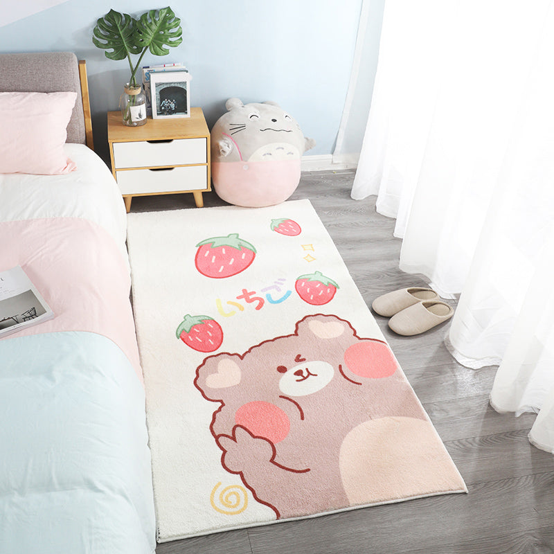 BowLift | Colorful Printed Cartoon Rug Polyester Cute Area Rug Easy Care Pet Friendly Indoor Carpet for Children's Room