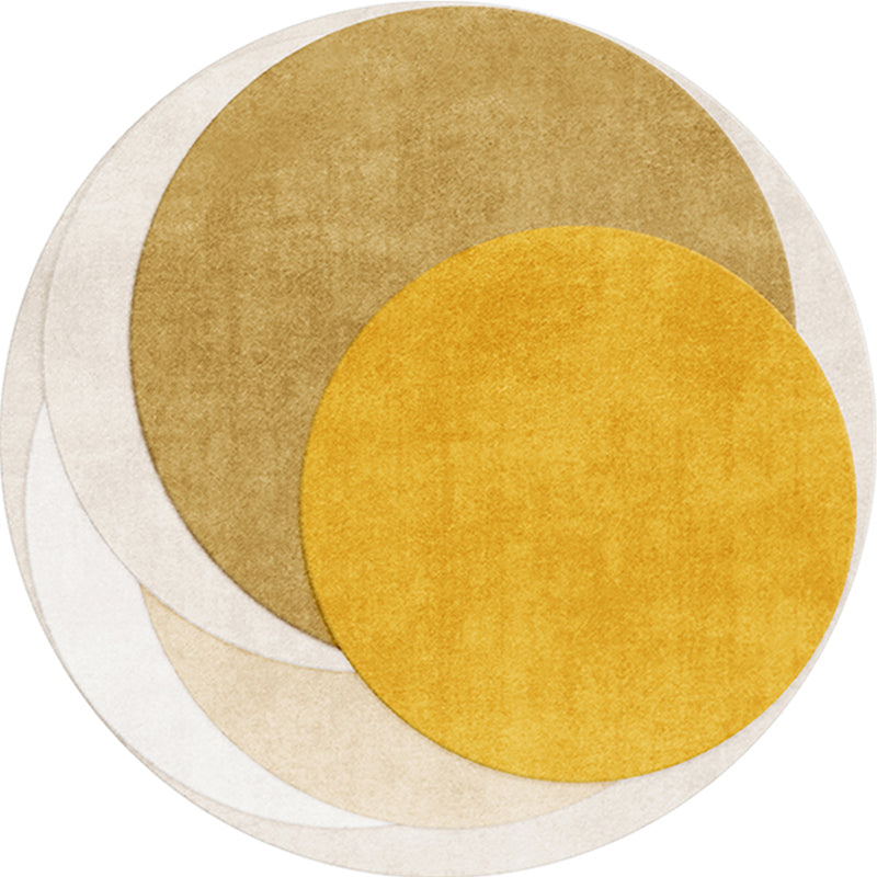 BowLift | Luxurious Living Room Carpet Multicolored Color Block Area Rug Polypropylene Non-Slip Pet-Friendly Rug