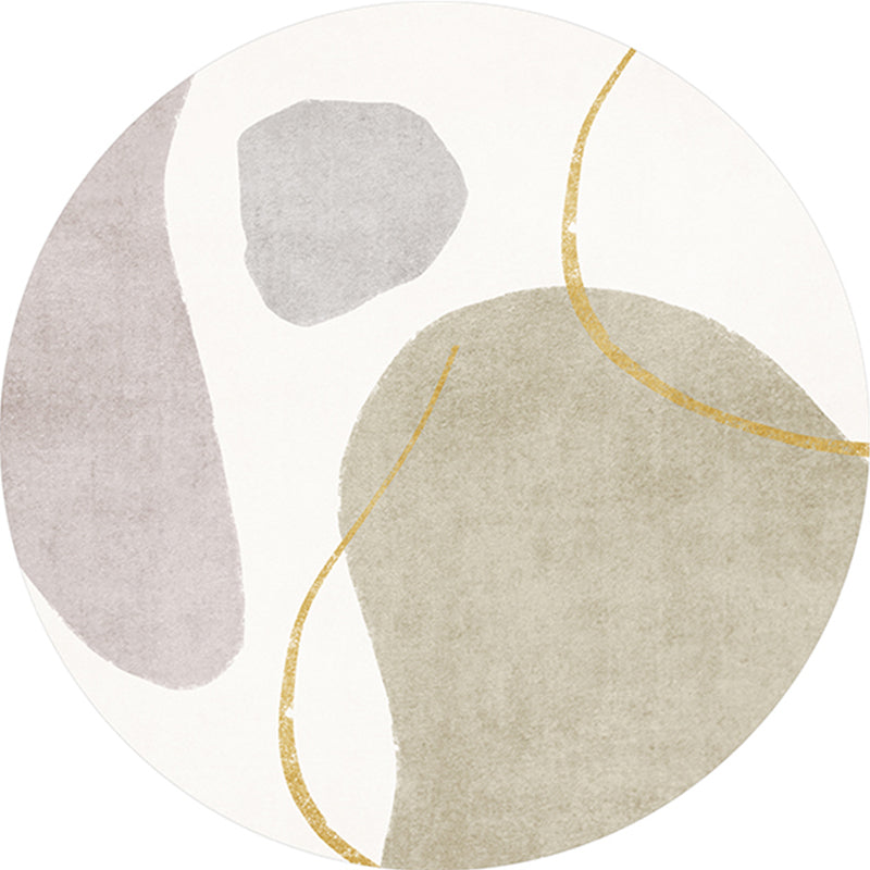 BowLift | Luxurious Living Room Carpet Multicolored Color Block Area Rug Polypropylene Non-Slip Pet-Friendly Rug