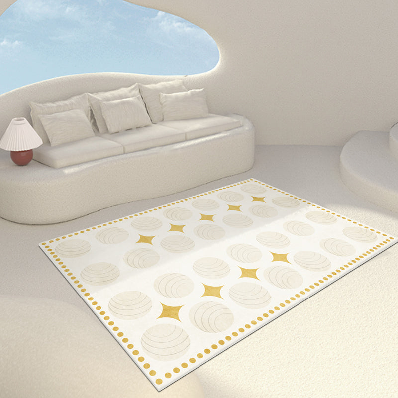 BowLift | Casual Multicolor Relaxing Carpet Synthetic Color Block Carpet Non-Slip Back Washable Carpet for Bedroom