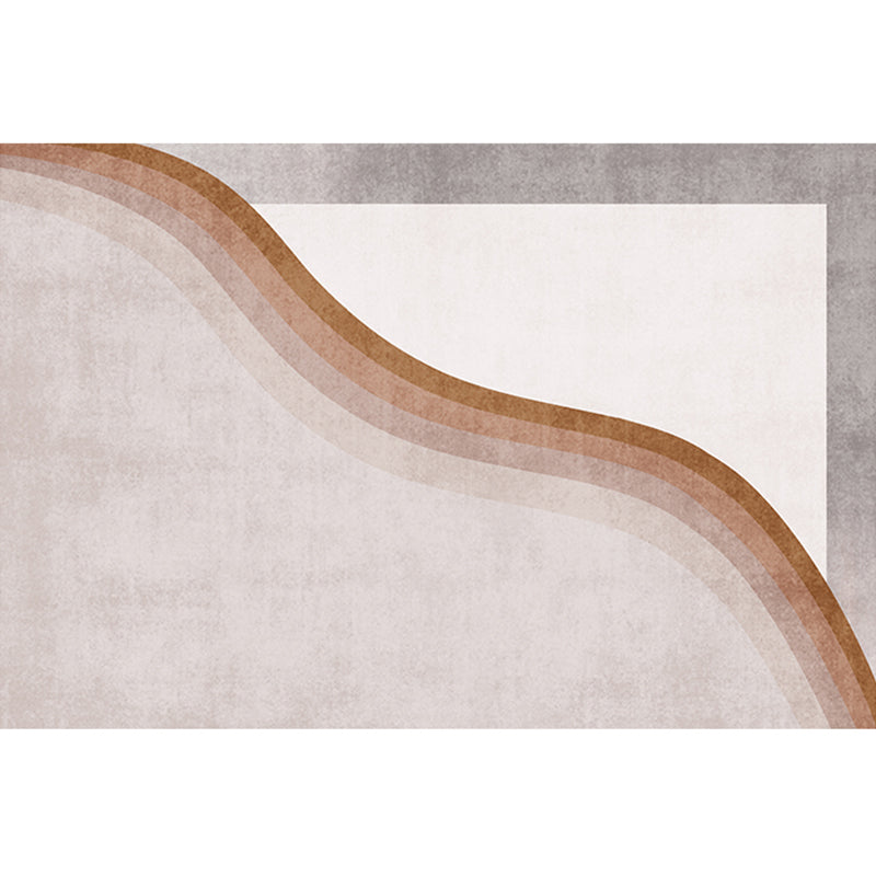 BowLift | Casual Multicolor Relaxing Carpet Synthetic Color Block Carpet Non-Slip Back Washable Carpet for Bedroom