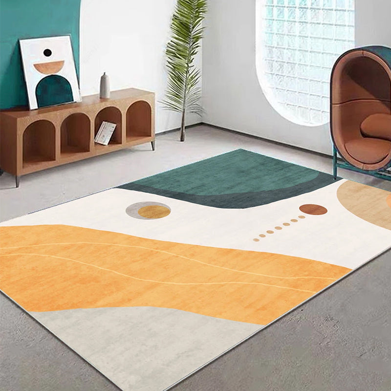 BowLift | Creative decorative carpet Multicolored abstract print carpet Polypropylene non-slip backing pet-friendly carpet