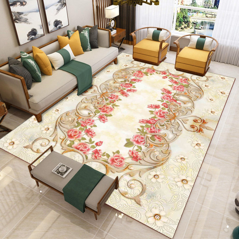 BowLift | Luxury Southwest Rug Multicolored Floral Print Rug Pet-Friendly Easy to Care Washable Rug for the Living Room