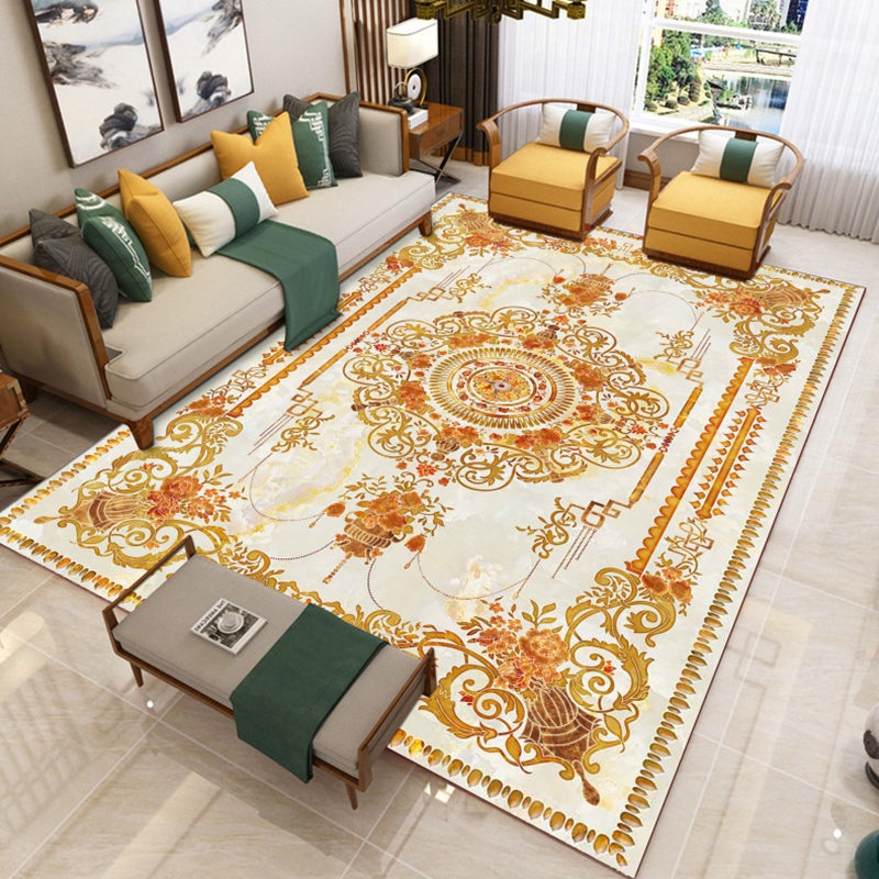 BowLift | Luxury Southwest Rug Multicolored Floral Print Rug Pet-Friendly Easy to Care Washable Rug for the Living Room