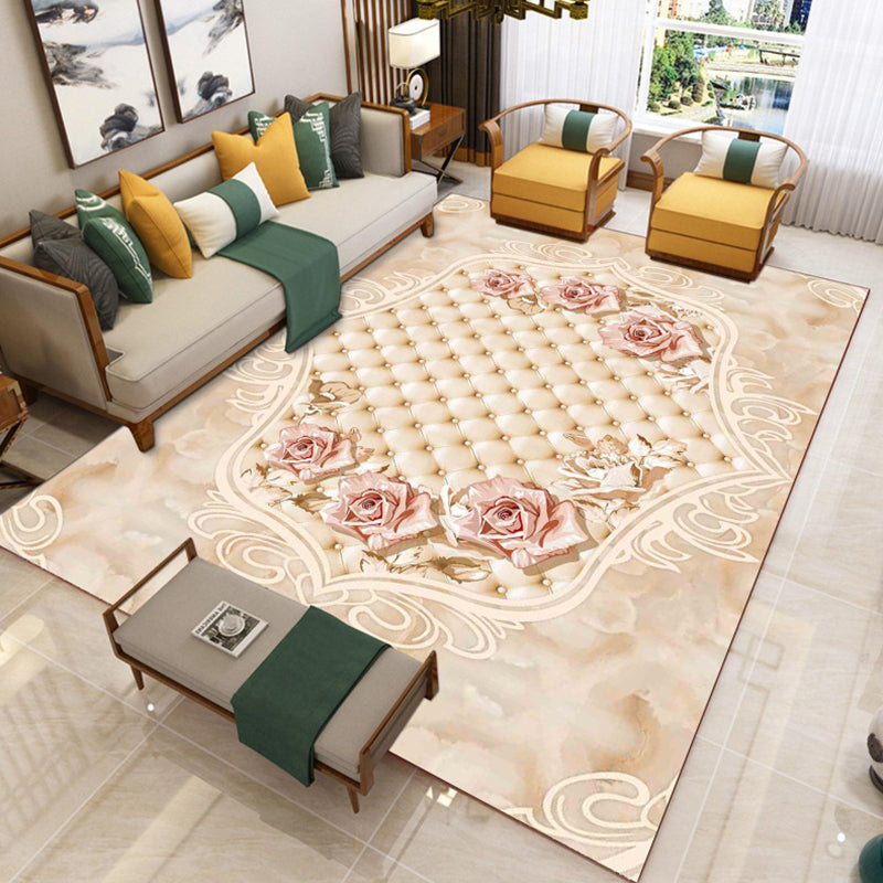 BowLift | Luxury Southwest Rug Multicolored Floral Print Rug Pet-Friendly Easy to Care Washable Rug for the Living Room