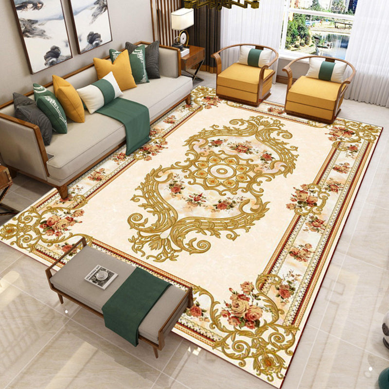 BowLift | Luxury Southwest Rug Multicolored Floral Print Rug Pet-Friendly Easy to Care Washable Rug for the Living Room