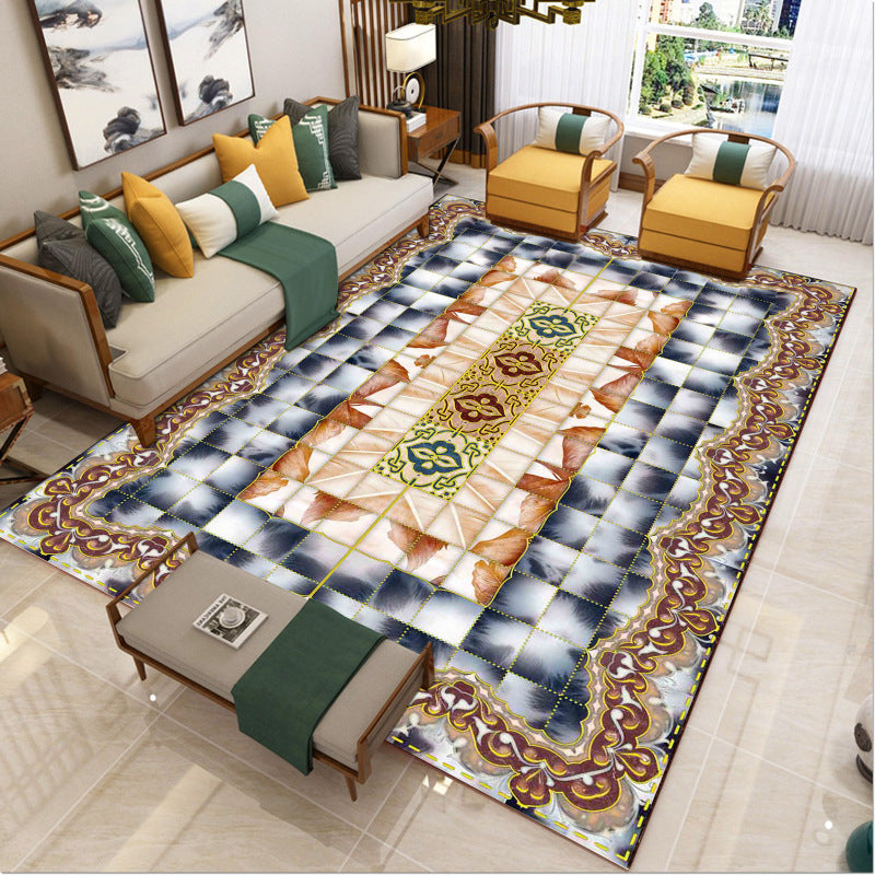 BowLift | Luxury Southwest Rug Multicolored Floral Print Rug Pet-Friendly Easy to Care Washable Rug for the Living Room