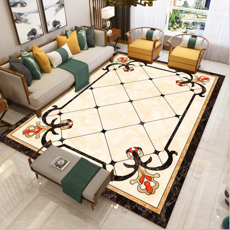 BowLift | Luxury Southwest Rug Multicolored Floral Print Rug Pet-Friendly Easy to Care Washable Rug for the Living Room