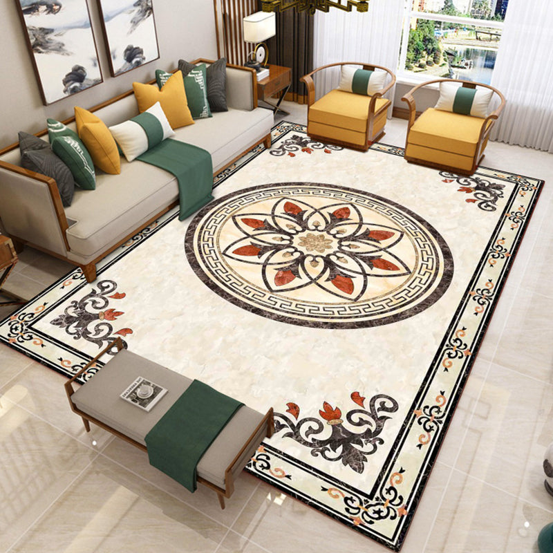 BowLift | Luxury Southwest Rug Multicolored Floral Print Rug Pet-Friendly Easy to Care Washable Rug for the Living Room