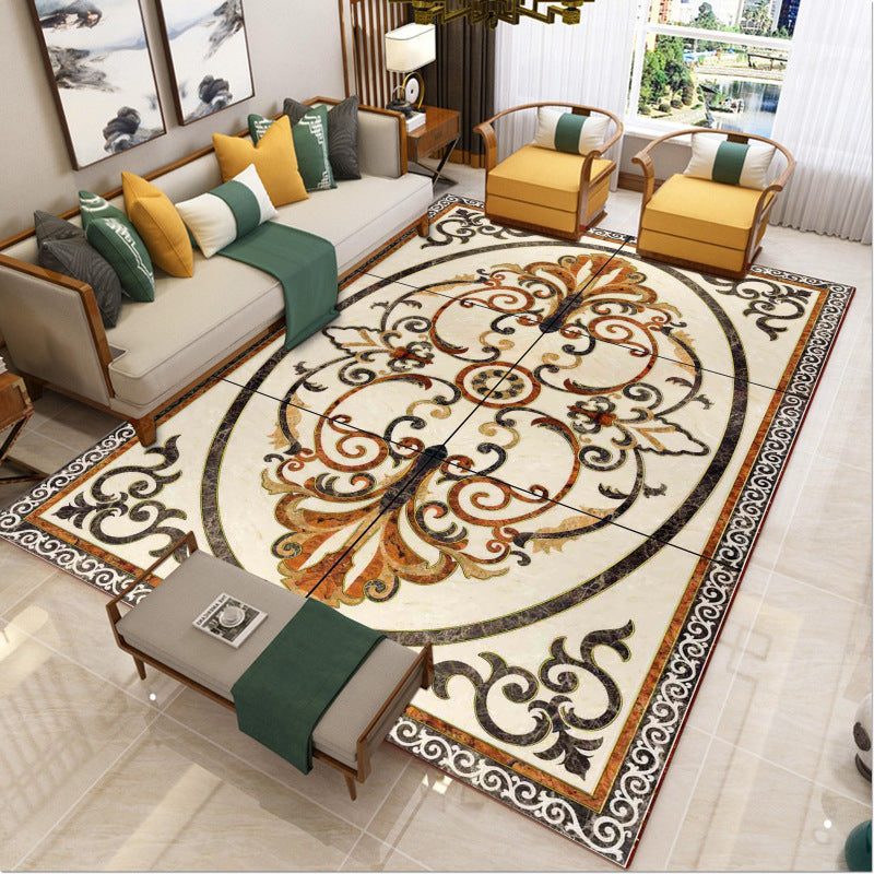 BowLift | Luxury Southwest Rug Multicolored Floral Print Rug Pet-Friendly Easy to Care Washable Rug for the Living Room