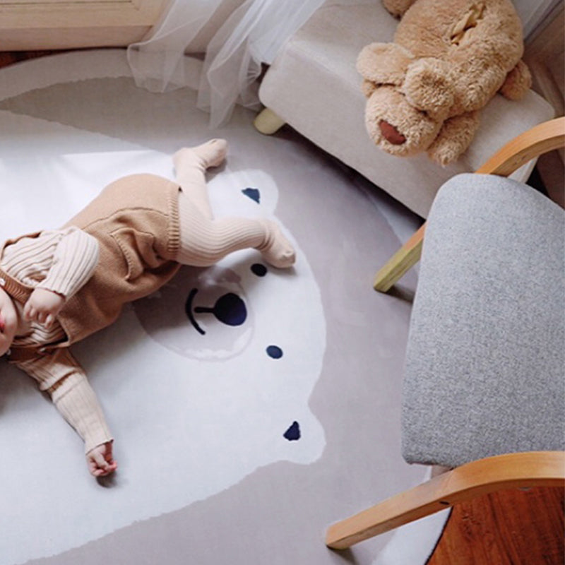 BowLift | Casual Kids Bedroom Rug Multicolor Cartoon Indoor Rug Polyester Non-Slip Easy Care Area Rug