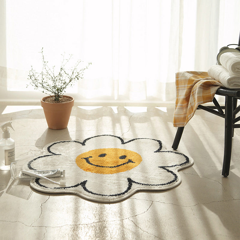 BowLift | Irregular Shape Flower-rich Carpet Multicolored Designer Carpet Synthetic Non-slip Back Pet-friendly Carpet for Children