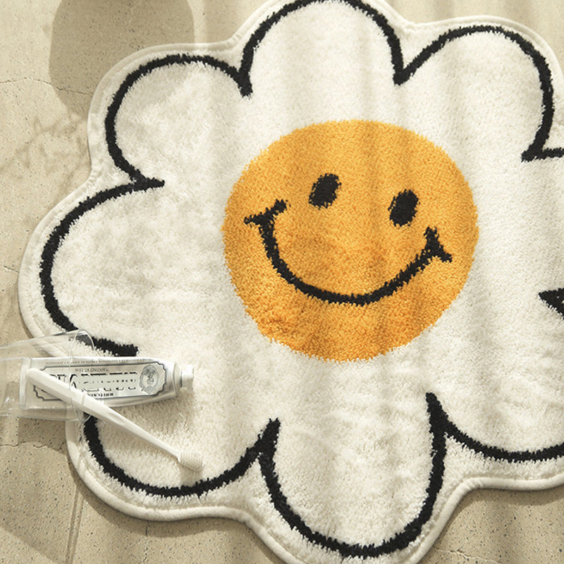 BowLift | Irregular Shape Flower-rich Carpet Multicolored Designer Carpet Synthetic Non-slip Back Pet-friendly Carpet for Children
