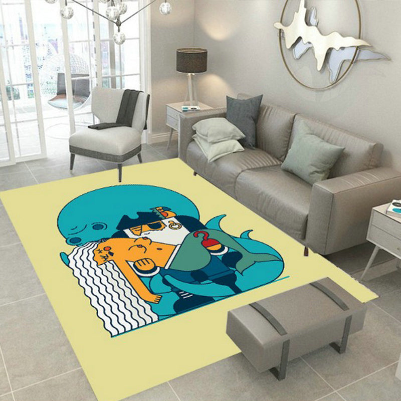BowLift | Designer Room Decor Carpet Multicolored Fairy Tale Print Carpet Polyester Anti-Slip Back Pet Friendly Carpet