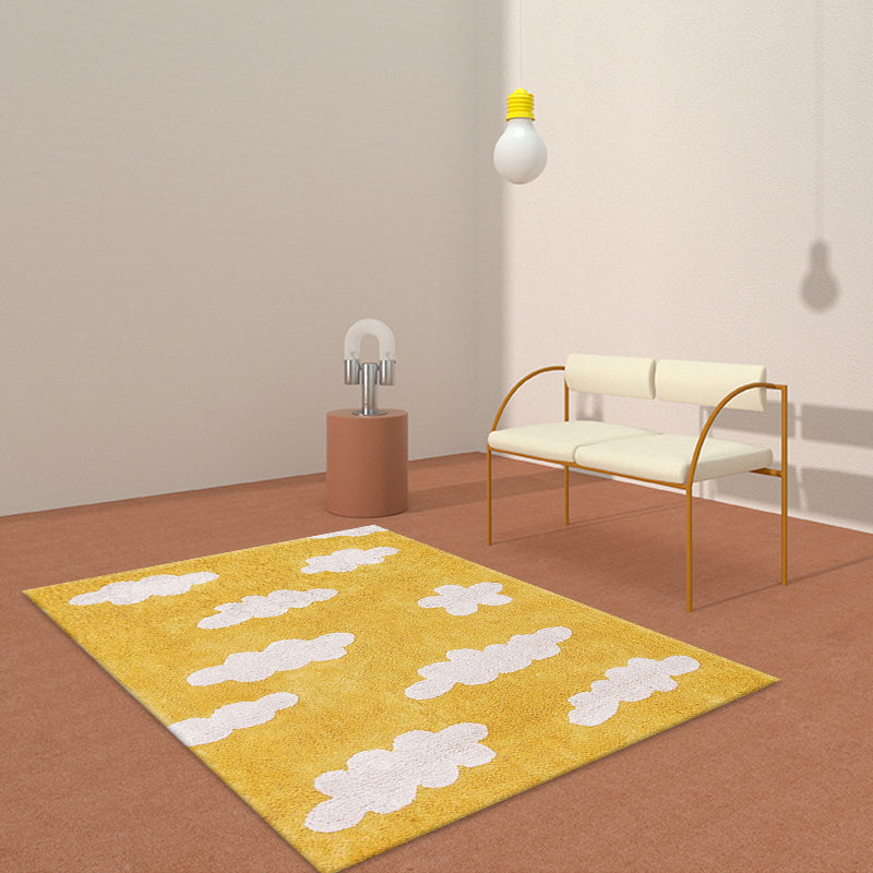 BowLift | Lovely Cartoon Print Rug Multicolor Polyester Area Rug Non-Slip Machine Washable Rug for Bedroom