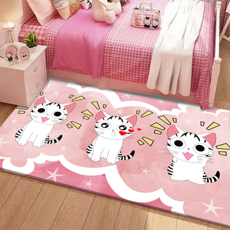 BowLift | Beautiful Children's Room Carpet Multicolor Cartoon Pattern Area Rug Non-Slip Back Easy Care Indoor Rug