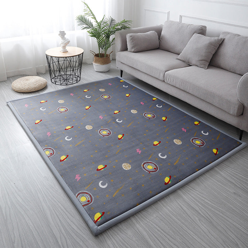 BowLift | Casual Solid Color Rug Multicolored Synthetic Indoor Rug Pet-Friendly Non-Slip Back Rug for the Bedroom