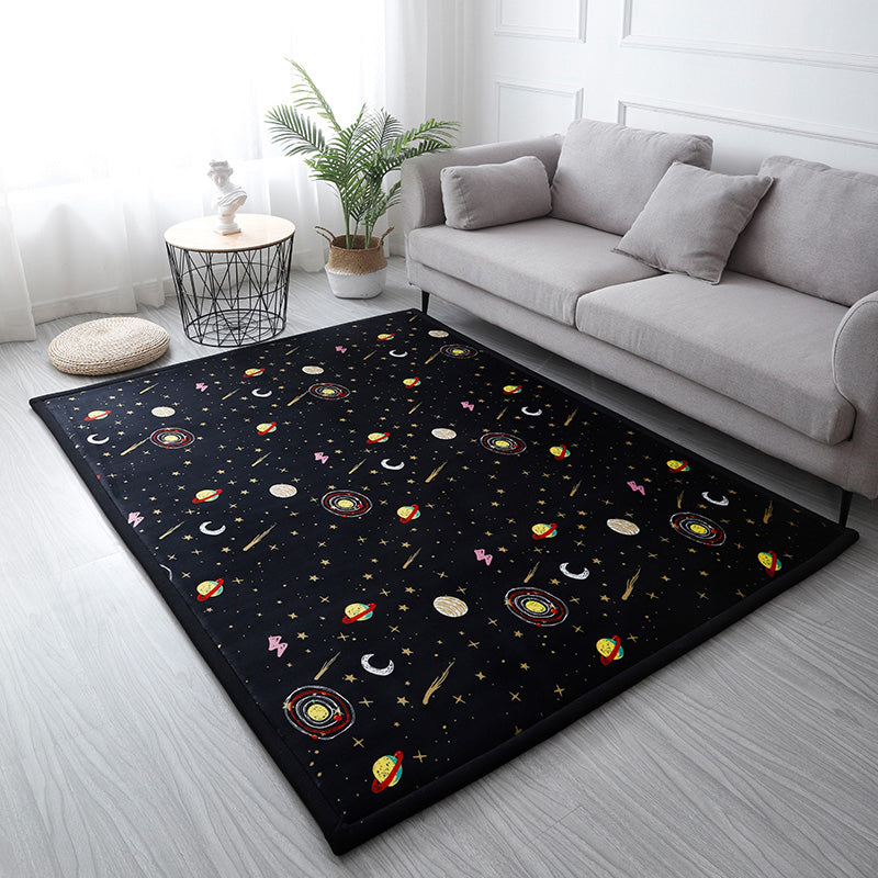 BowLift | Casual Solid Color Rug Multicolor Synthetic Indoor Rug Pet-friendly Non-slip Back Rug for the Bedroom