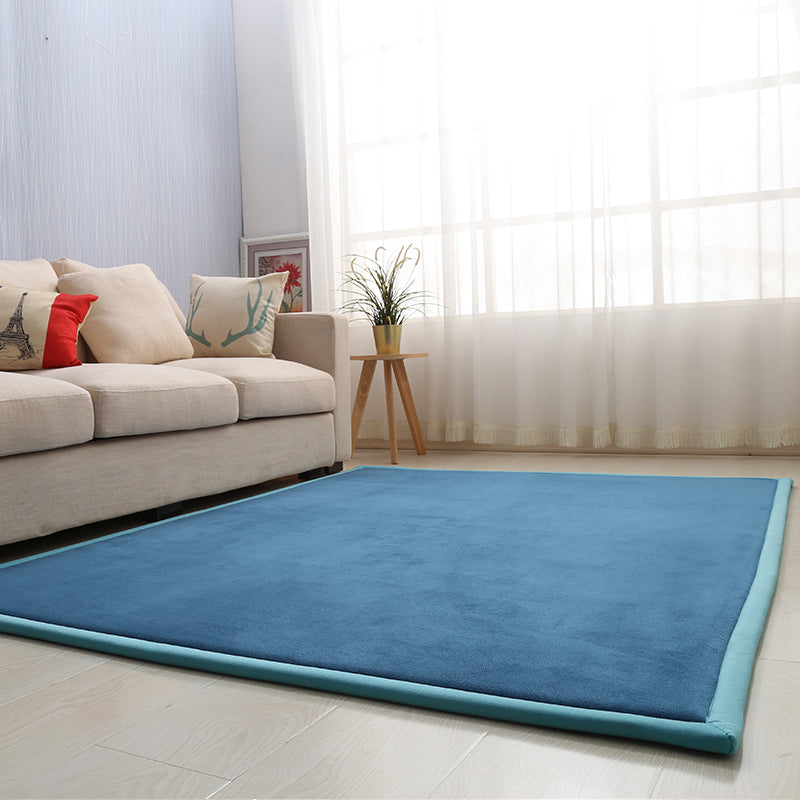 BowLift | Casual Solid Color Rug Multicolor Synthetic Indoor Rug Pet-friendly Non-slip Back Rug for the Bedroom