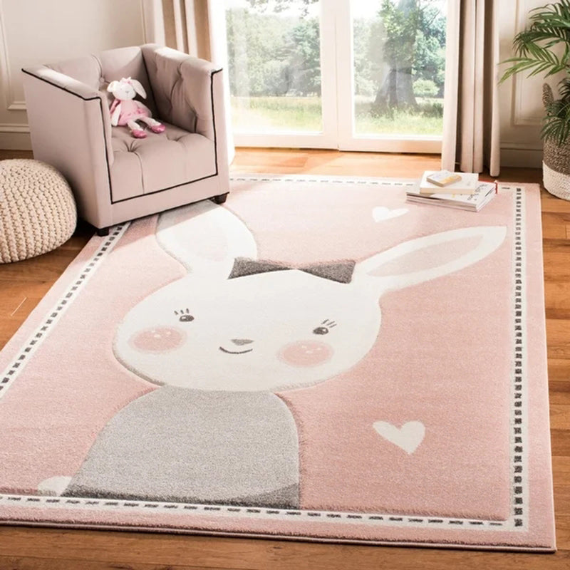 BowLift | Lovely Children's Room Carpet Multicolor Cartoon Printed Carpet Polyester Pet-Friendly Machine Washable Indoor Carpet