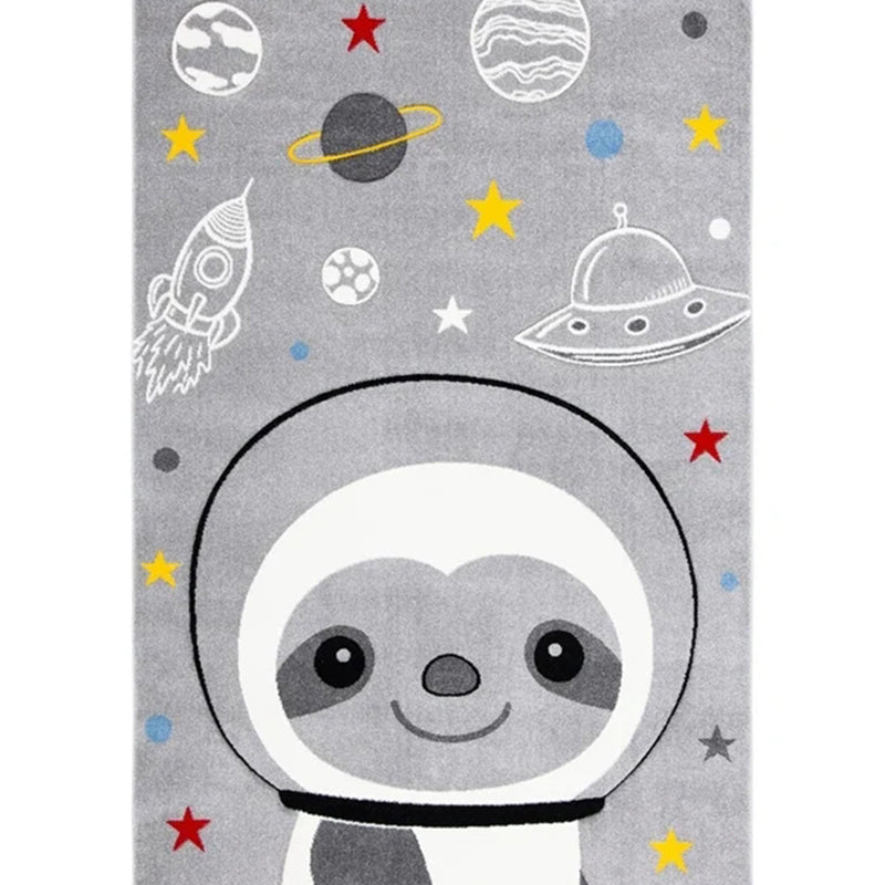 BowLift | Lovely Children's Room Carpet Multicolor Cartoon Printed Carpet Polyester Pet-Friendly Machine Washable Indoor Carpet