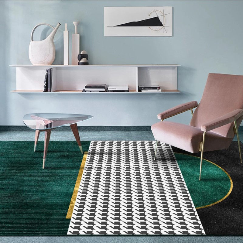 BowLift | Funky Living Room Rug Multicolor geometric pattern rug polypropylene pet-friendly washable rug