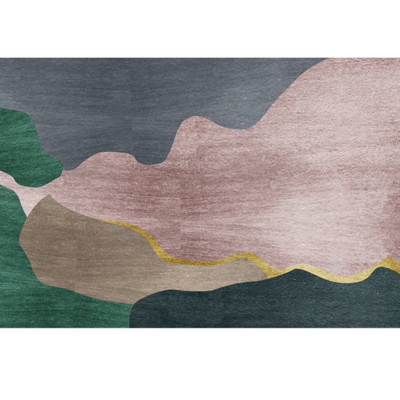 BowLift | Funky Living Room Rug Multicolored geometric pattern rug Polypropylene pet-friendly washable rug