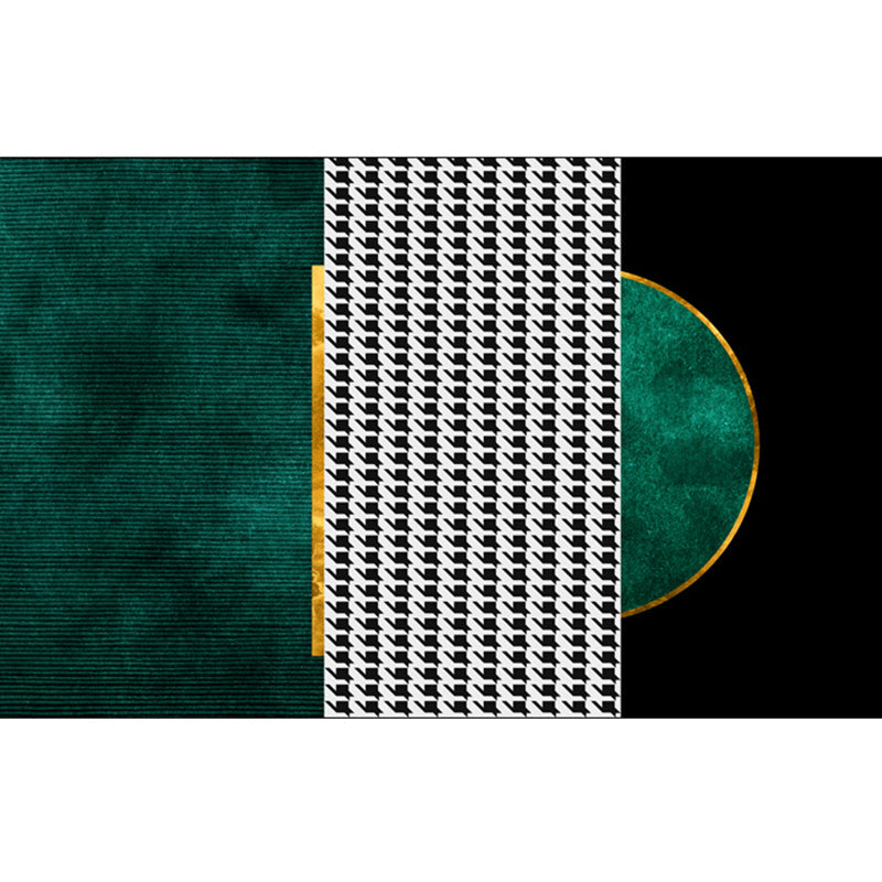 BowLift | Funky Living Room Rug Multicolored geometric pattern rug Polypropylene pet-friendly washable rug