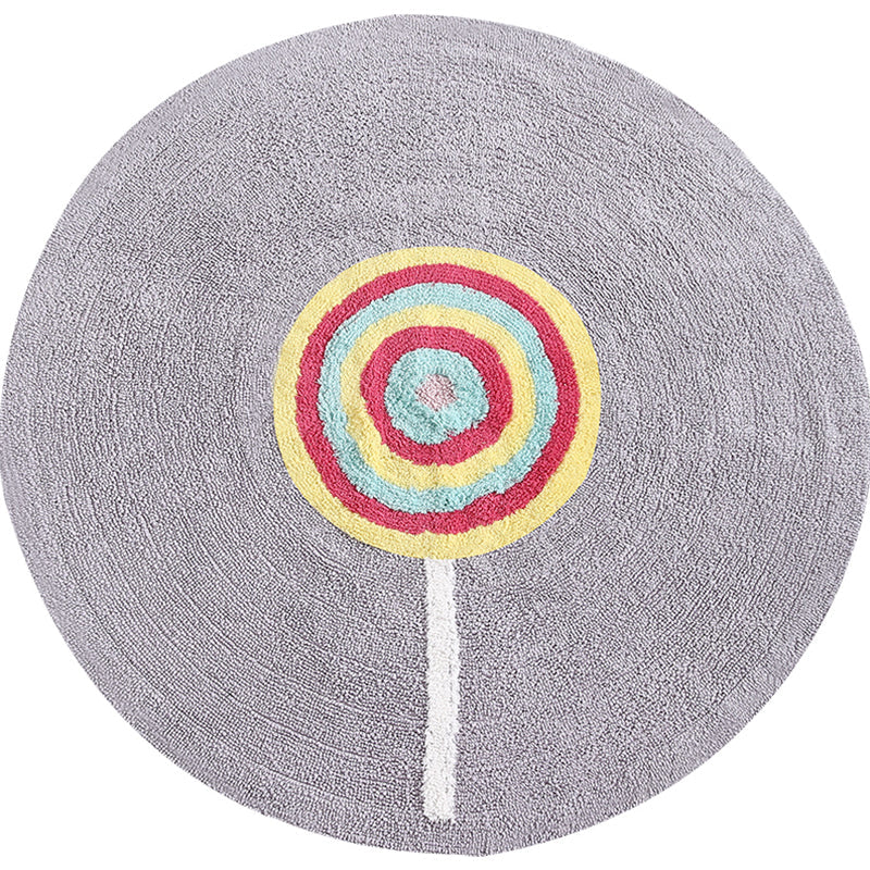 BowLift | Colorful Lollipop Print Rug made of Cotton, Comfort Rug, Pet-friendly, Washable, Easy to Care, Rug for Kids