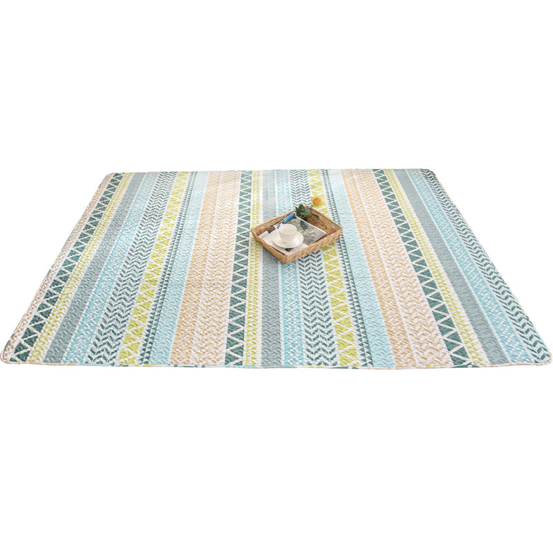 BowLift | Beautiful geometric rug Multicolored Trend rug Cotton Easy to care for Pet-friendly Washable indoor rug for rooms