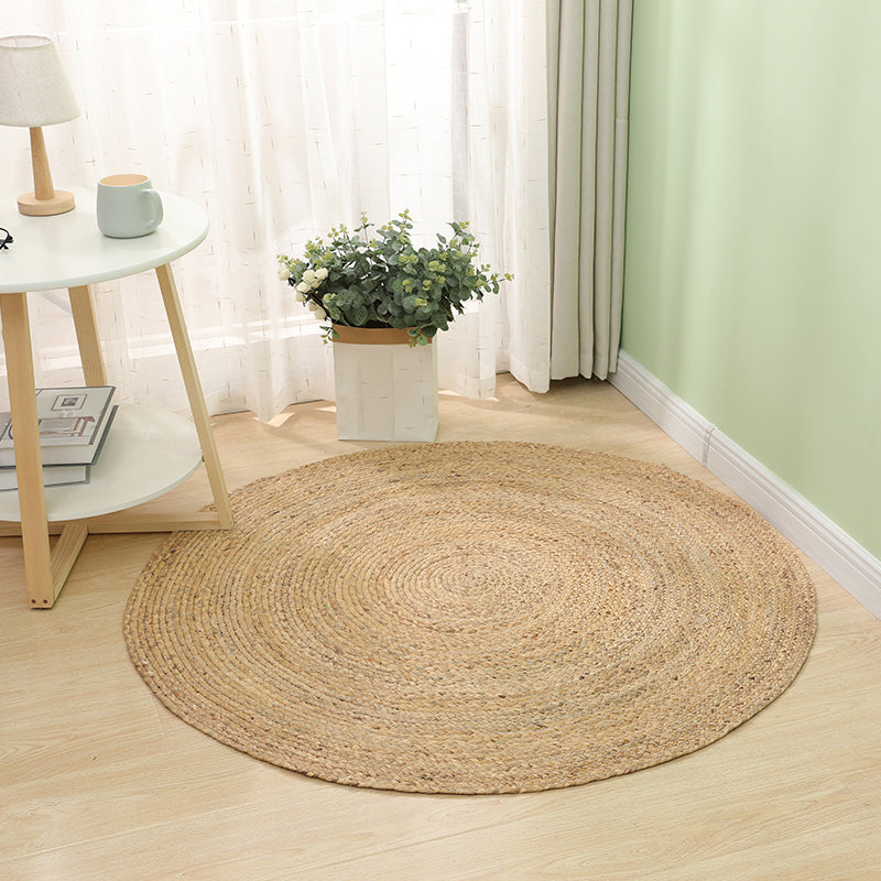 BowLift | Rustic Solid Color Carpet Multi-colors Flax Rug Pet-Friendly Handmade Easy Maintenance Carpet for Room