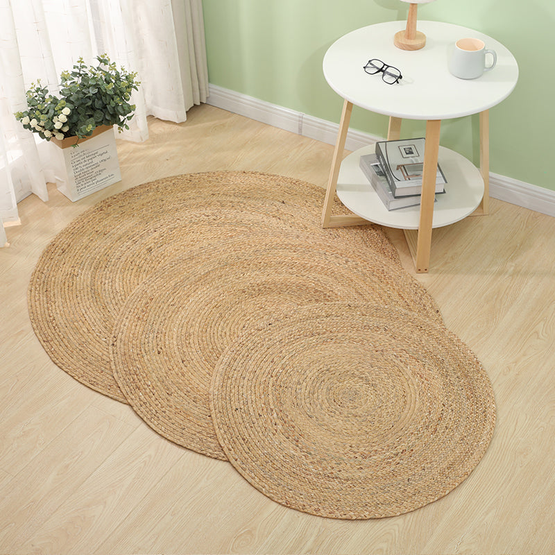 BowLift | Rustic Solid Color Carpet Multi-colors Flax Rug Pet-Friendly Handmade Easy Maintenance Carpet for Room