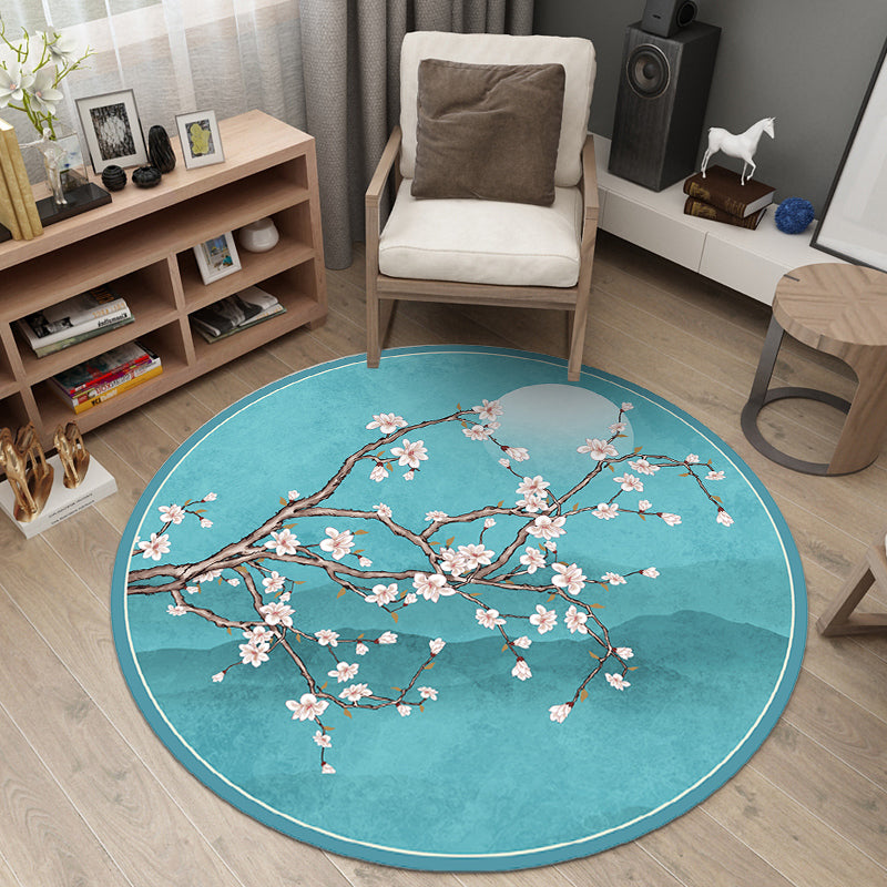 BowLift | Majestic Oriental Carpet Multi Colored Print Rug Pet-friendly Non-slip Background Rug for Study Room
