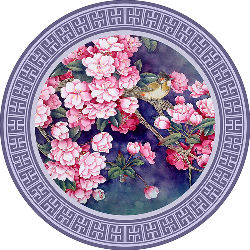BowLift | Majestic Oriental Carpet Multi Colored Print Rug Pet-friendly Non-slip Background Rug for Study Room
