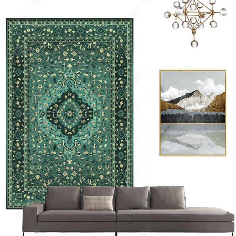 BowLift | Casual floral printed rug multicolored polypropylene indoor rug non-slip backing easy to care for rug for bedroom