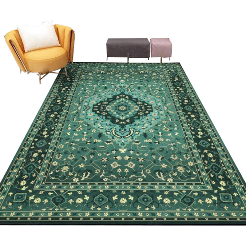BowLift | Casual floral printed rug multicolored polypropylene indoor rug non-slip backing easy to care for rug for bedroom