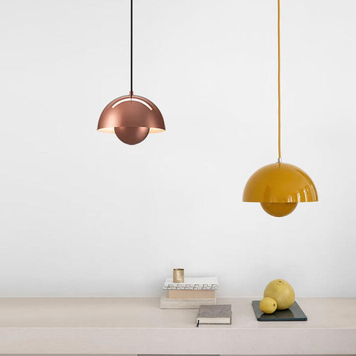 BowLift | Nordic Macaron 1-Light Half-Circle Dome Pendant Light