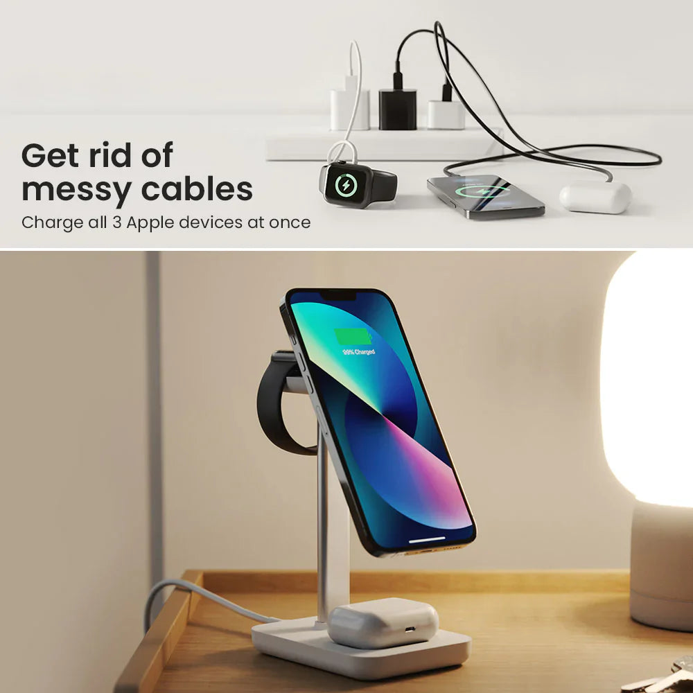 BowLift | 3 in 1 Wireless Charging Station Suitable for iPhone