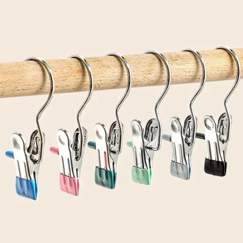 BowLift | Anti-rust Clip Space-saving Clothespin Hat Pants Storage Hanging Travel Hook