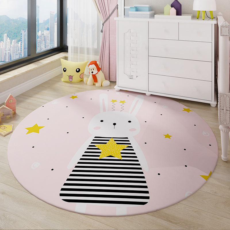 BowLift | Beautiful Children's Room Carpet Colorful Cartoon Printed Indoor Carpet Polypropylene Pet-Friendly Machine Washable Carpet