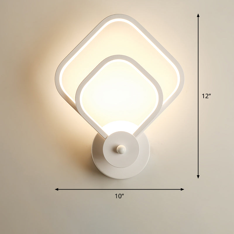BowLift | Acrylic Loop-shaped Wall Light Simplicity LED Wall Sconce for Bedroom