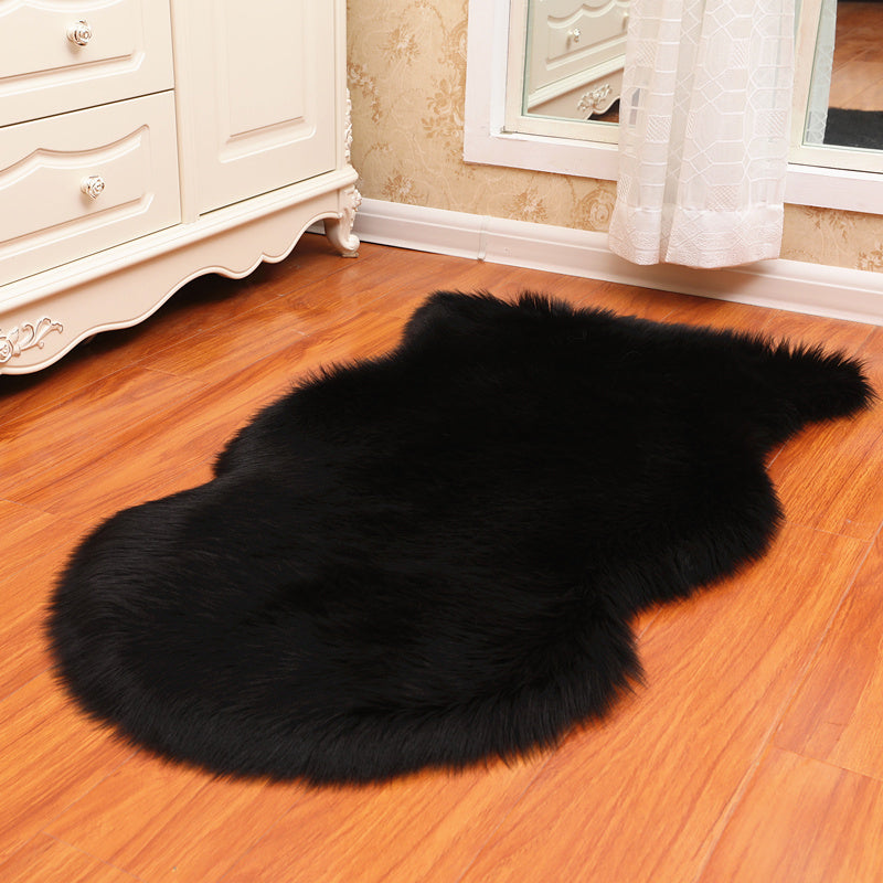 BowLift | Irregular Shape Solid Color Rug Multi Colors Soothing Indoor Rug Polyester Non-Slip Back Machine Washable Rug for Room