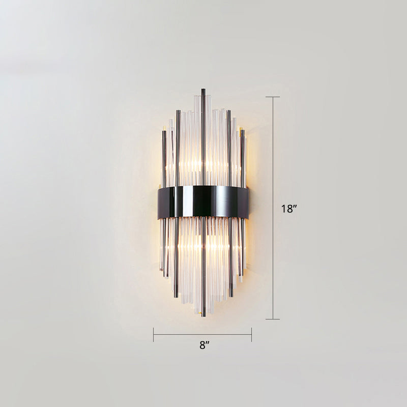 BowLift | K9 Crystal Sticks Wall Light Postmodern 2-Lamp Wall Mounted Light for Living Room